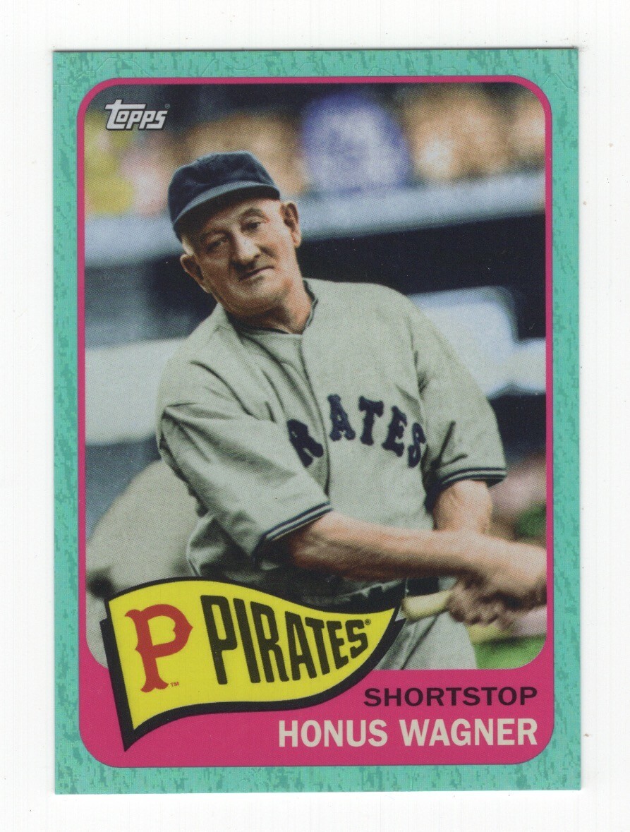 2023 TOPPS ARCHIVES BASEBALL AQUA SPARKLE FOIL 16/75 HONUS WAGNER PIRATES #135