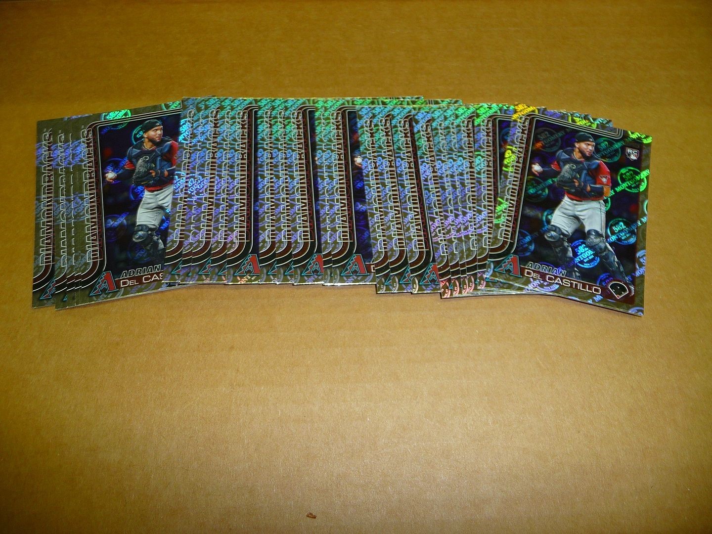 2025 Topps 582 MONTGOMERY CLUB LOT OF 33 ADRIAN DEL CASTILLO DIAMONDBACKS #226
