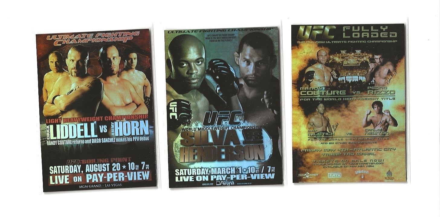 2010 Topps UFC Main Event Complete Fight Poster Review Insert Set 25 Cards