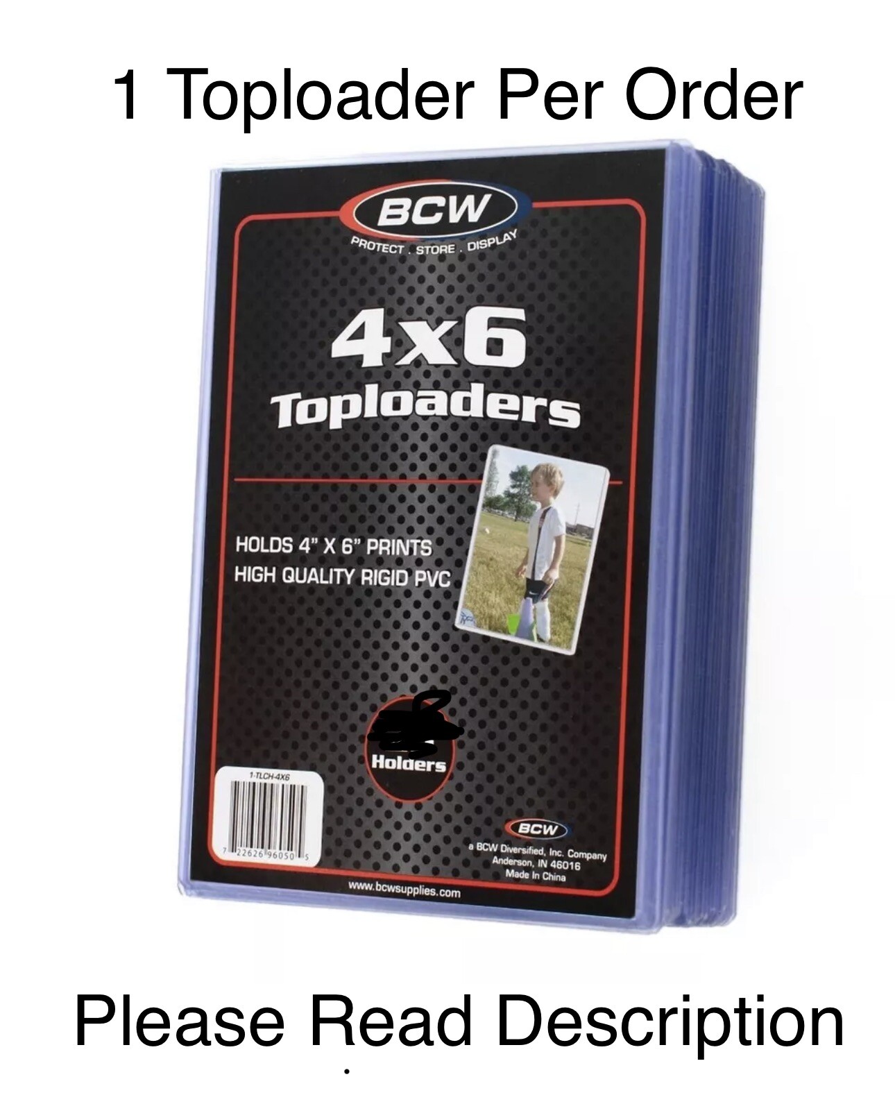4″X6″ Toploader Combo – With Sleeve, Toploader & Resealable Team Bag – Brand New