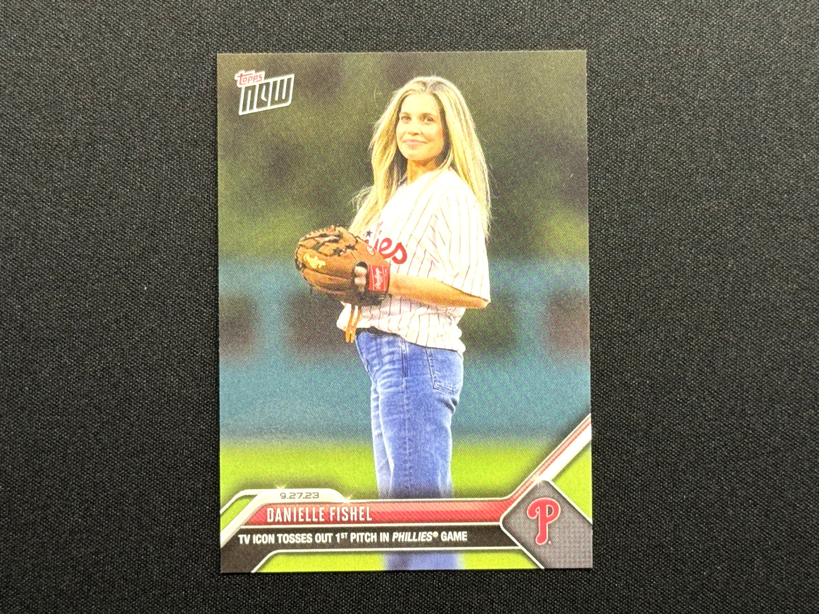 DANIELLE FISHEL 2023 TOPPS NOW First Pitch Philadelphia Phillies Boy Meets World