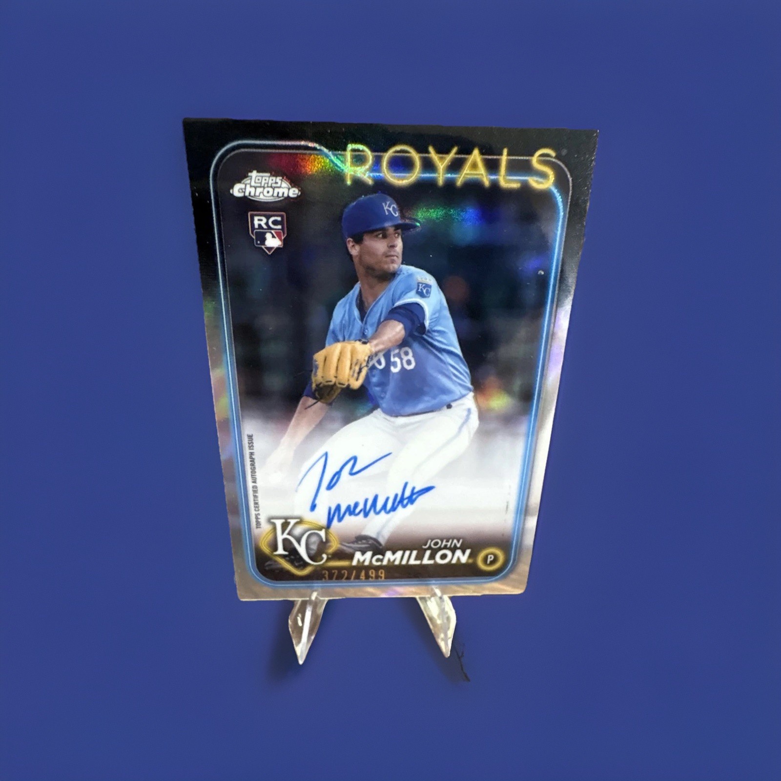 2024 Topps Chrome – Rookie Autographs John McMillon #RA-JMC Refractor 372/499