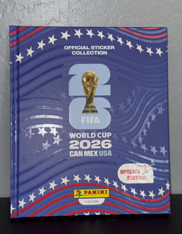 Edition Limited 2026 Panini FIFA World Cup USA Hard Cover Album 1 of 2026