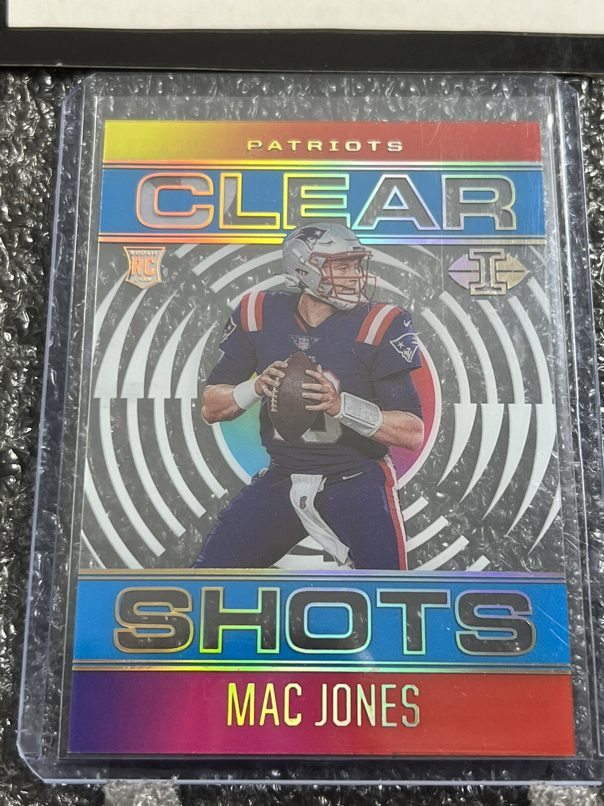 MAC JONES 2021 Illusions /299 Light BLUE CLEAR SHOTS SP ROOKIE PATRIOTS RC