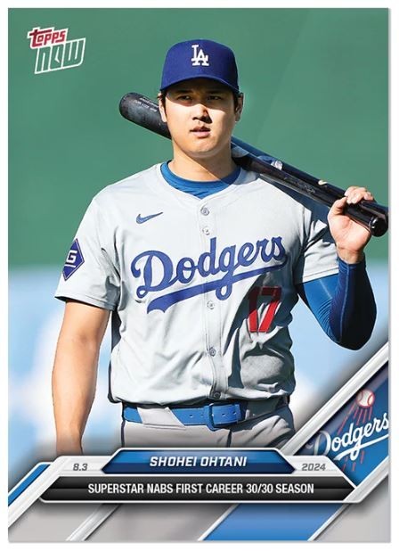 Shohei Ohtani Los Angeles Dodgers 1st 30/30 Season 2024 Topps Now #510 Base