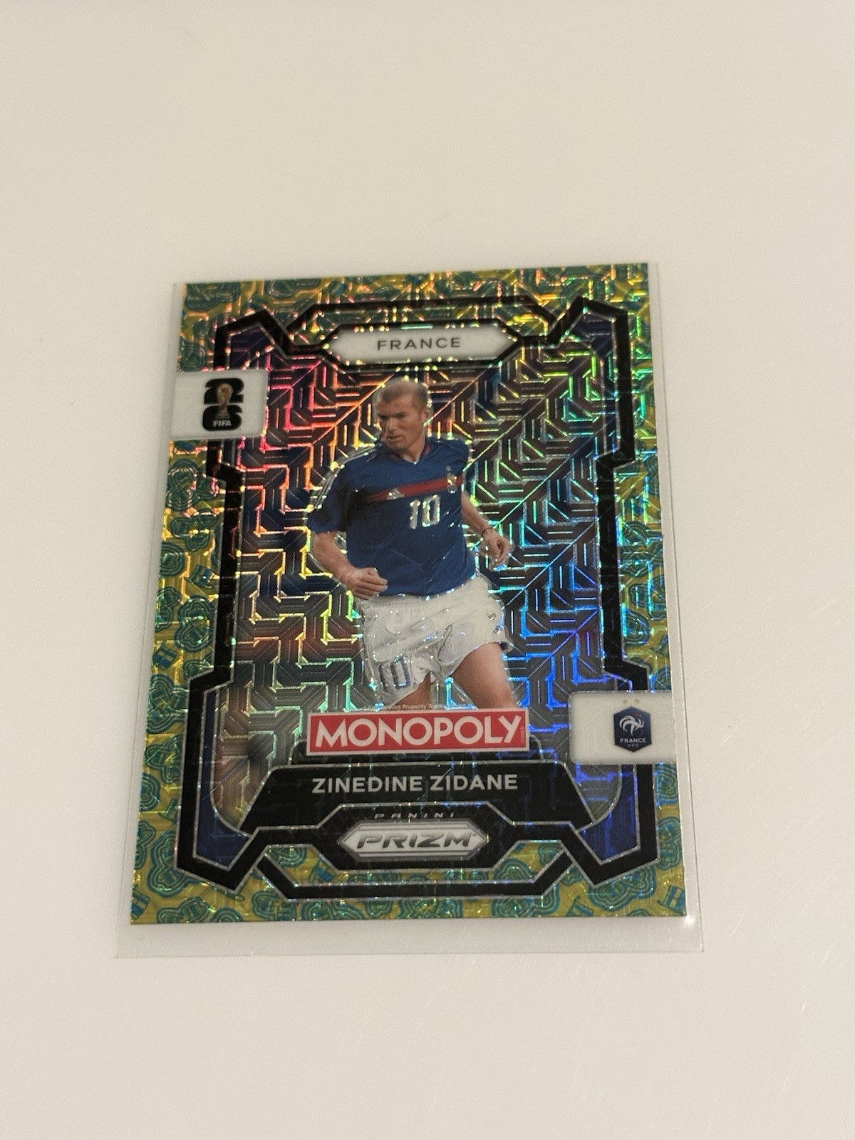 2026 Panini Prizm Monopoly World Cup Hat Trick Prizm Zinedine Zidane #9 France