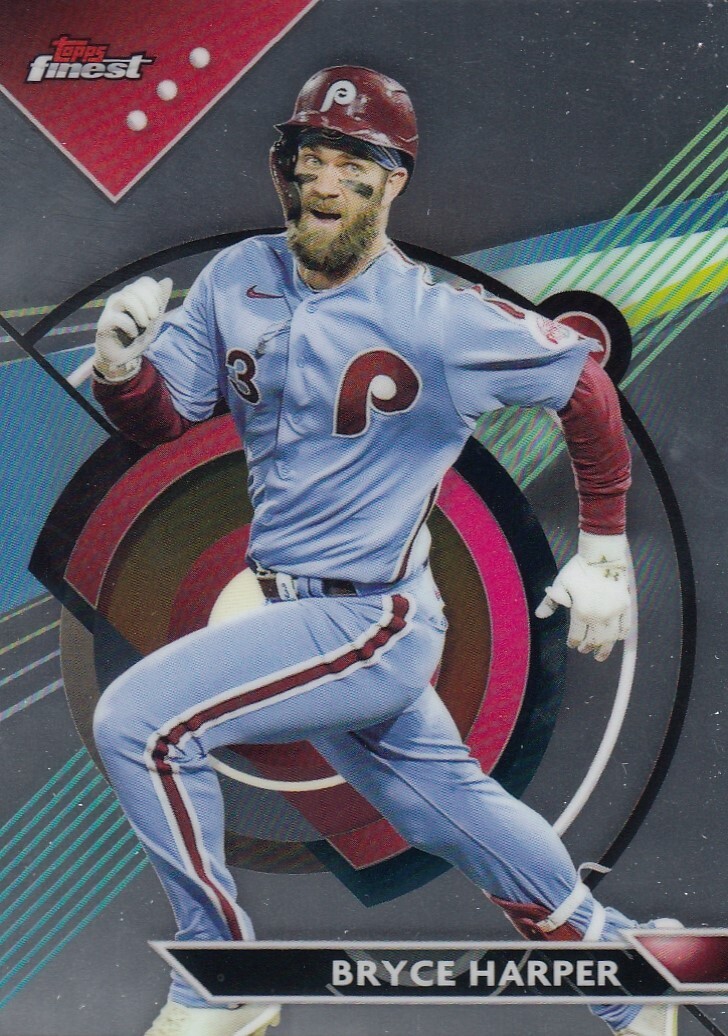 BRYCE HARPER FINEST BASE PHILADELPHIA PHILLIES #78 2023 23 TOPPS