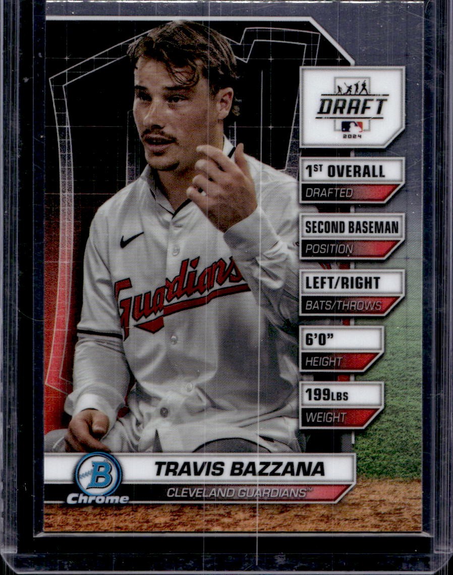 Travis Bazzana 2024 Bowman Draft Chrome #BDN-1 Draft Night Qty Available