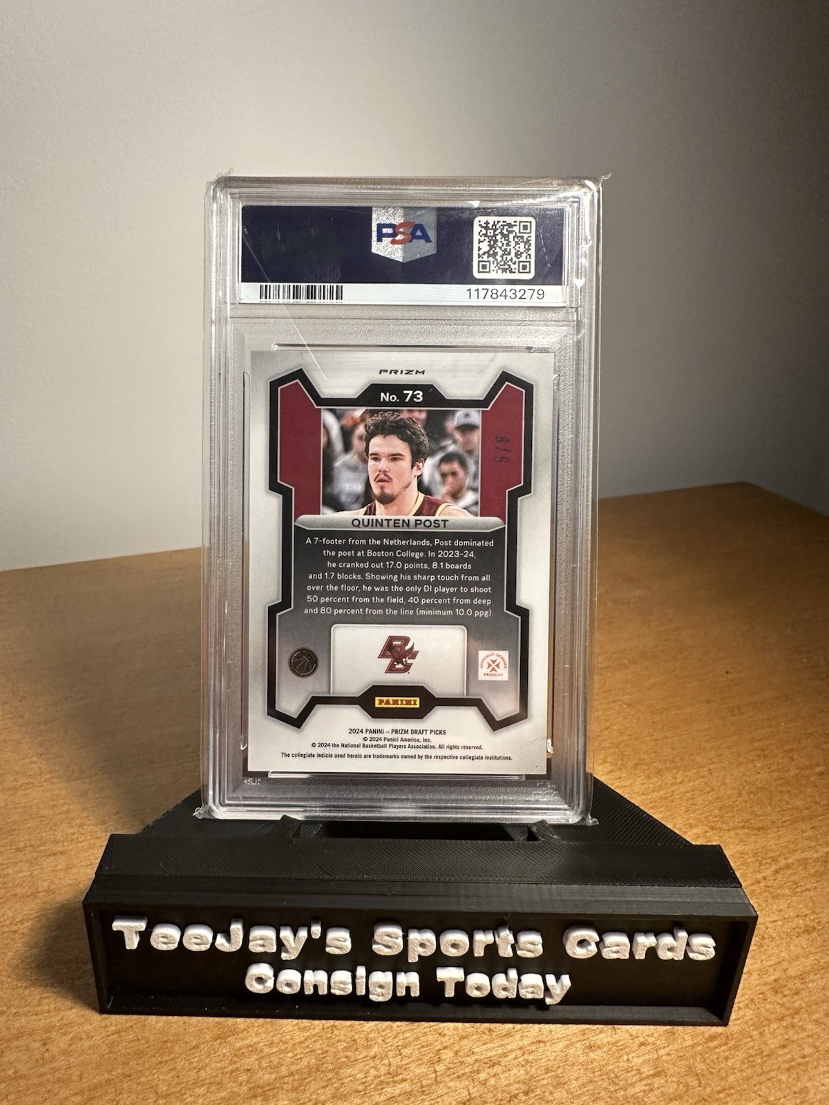 2024 Prizm Draft Picks Quinten Post Green Scope /8 Rookie SSP PSA 9 – 4TG2