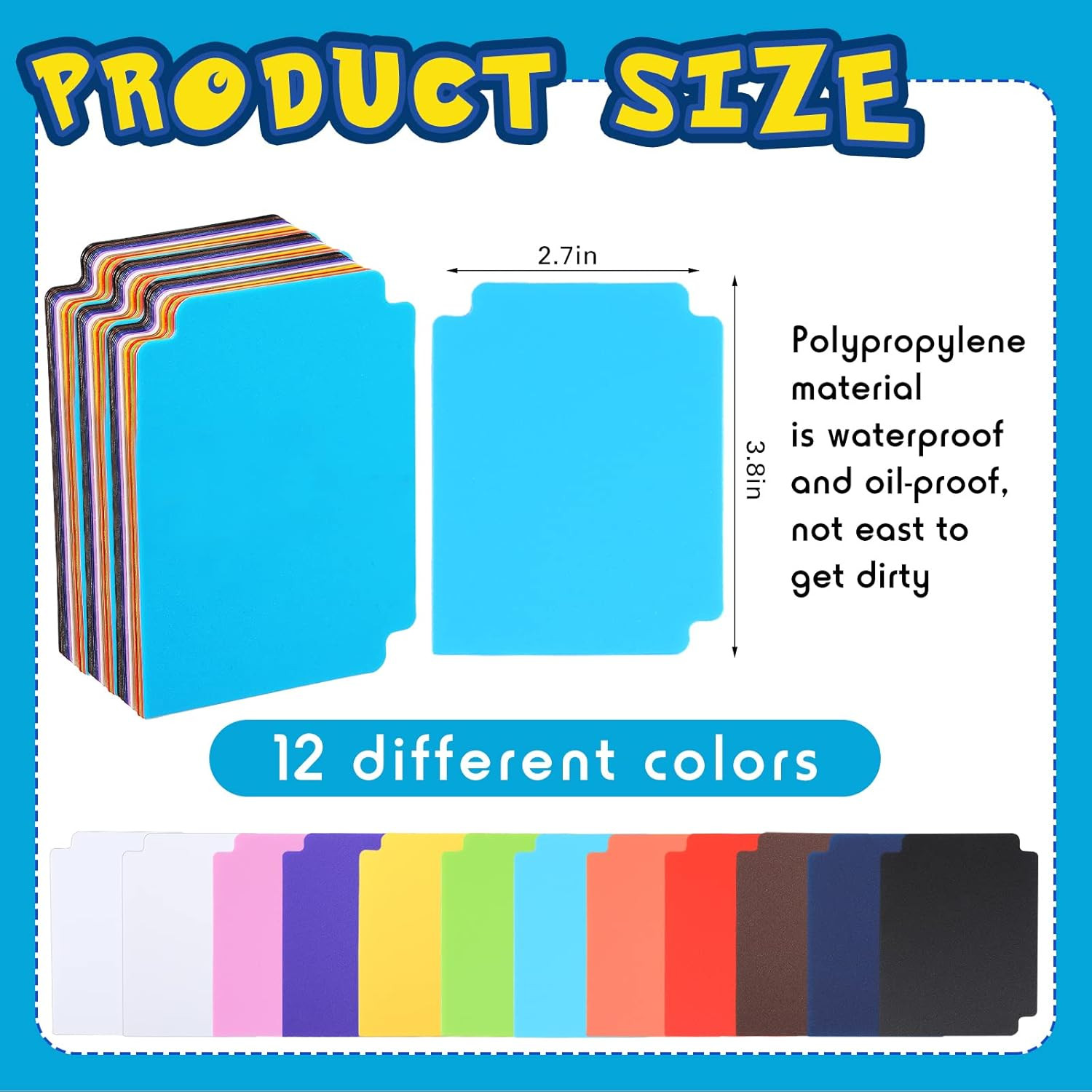 12 Pack TCG Cards Deck Boxes Trading Card Storage Box, Large Capacity with Divid