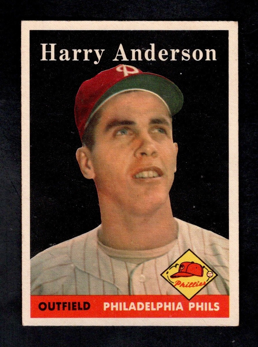 1958 Topps Baseball Card #171 Harry Anderson Philadelphia Phillies EX-MT