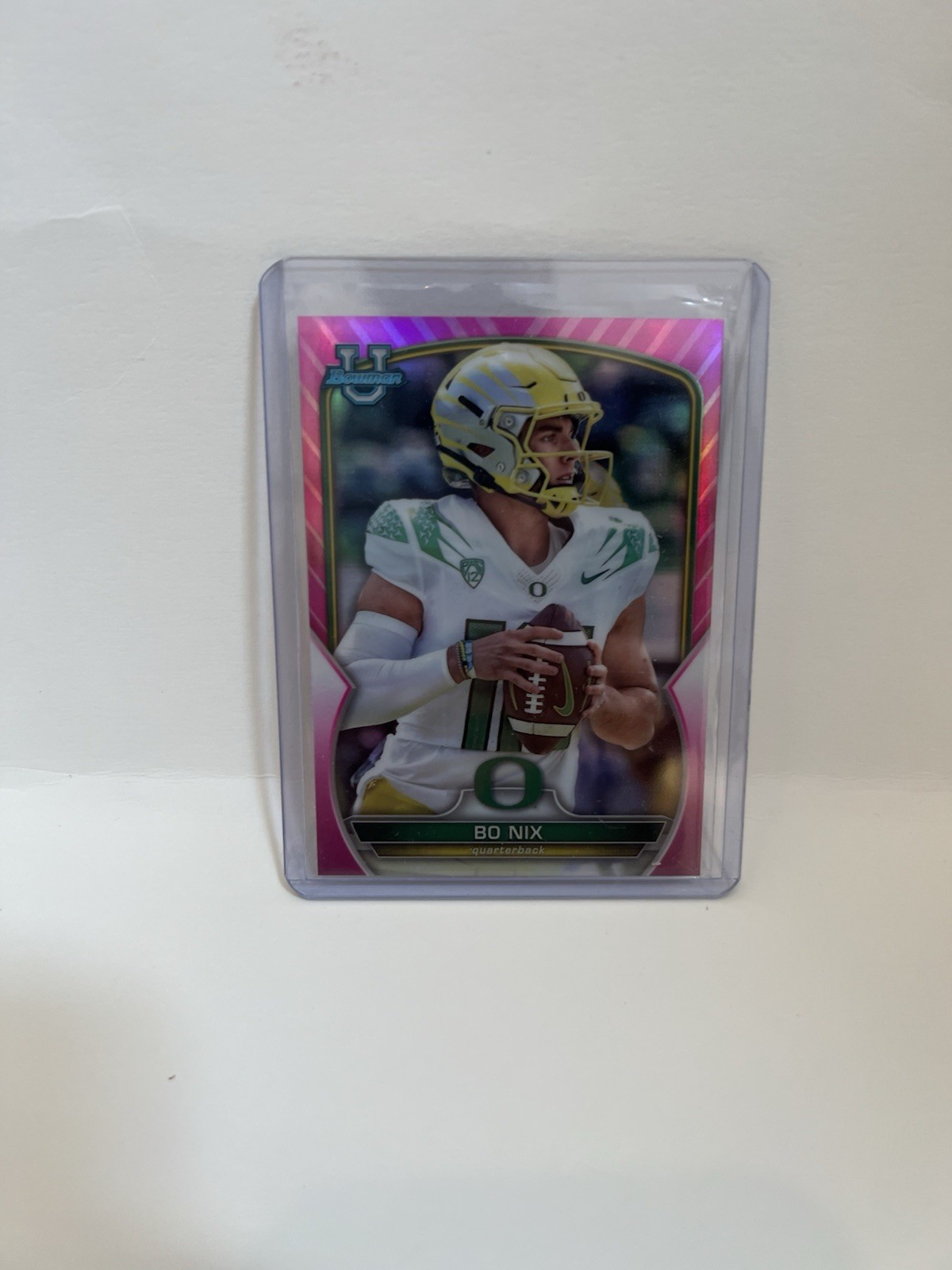 Topps 2022 Bowman University Chrome Bo Nix Oregon Ducks Football #61
