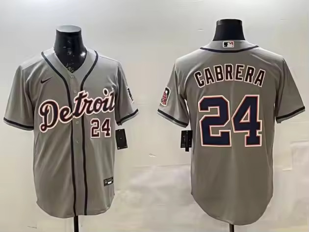 New Detroit Tigers Cabrera baseball jersey sizes small to 3XL.