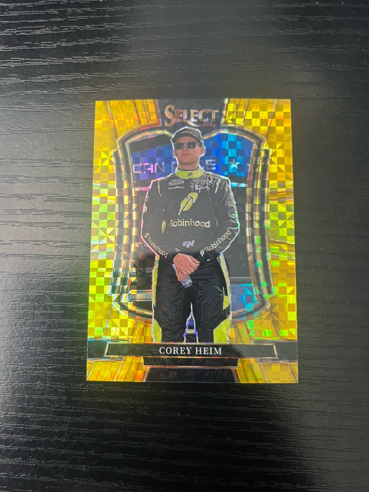 Corey Heim 2026 Panini Select Trackside FOTL Gold Power Plaid 3/13 Robinhood