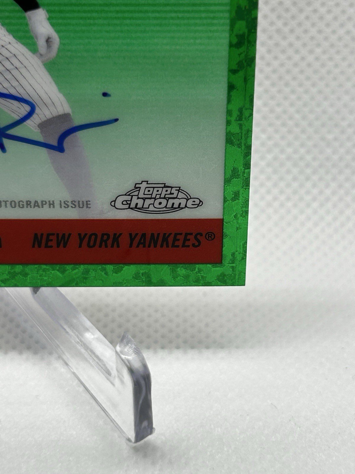 2025 Topps Chrome Platinum ⚾️ Ben Rice RC Green Mini Diamonds Auto /75 Yankees