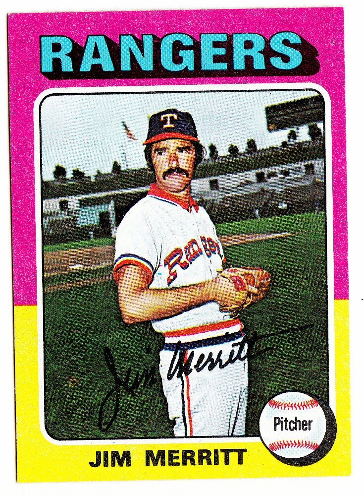 1975 TOPPS MINIS #83 JIM MERRITT Texas Rangers Baseball Card