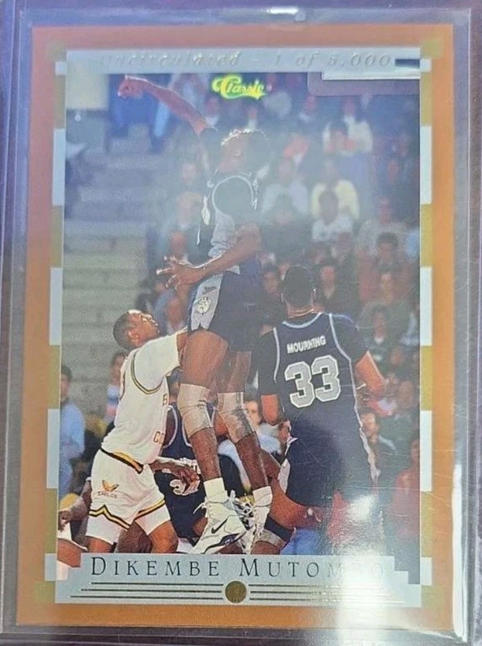 1992 Classic /5000 Dikembe Mutombo HOF numbered limited release!