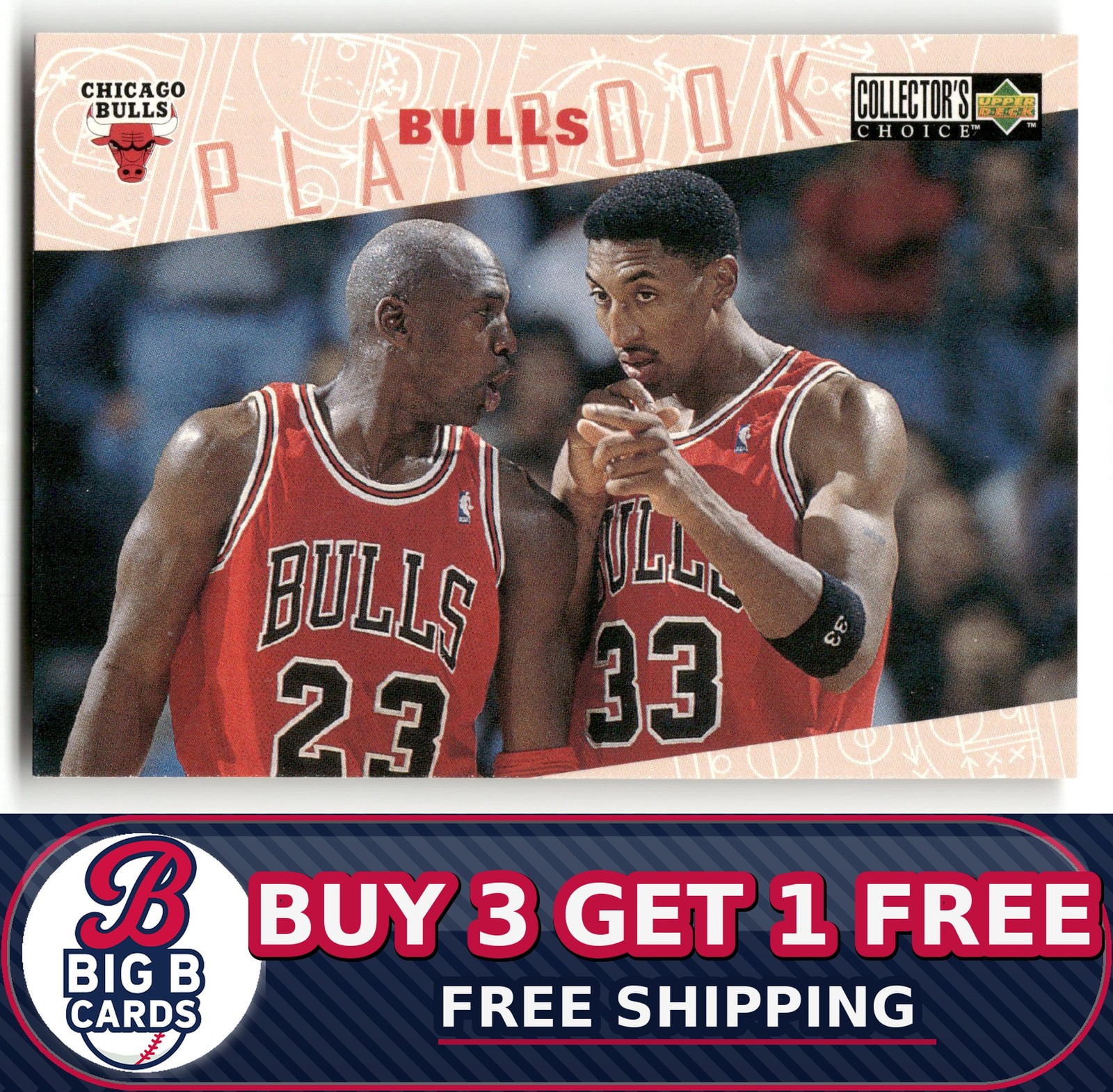1996-97 Collector’s Choice Bulls Playbook #370 Chicago Bulls