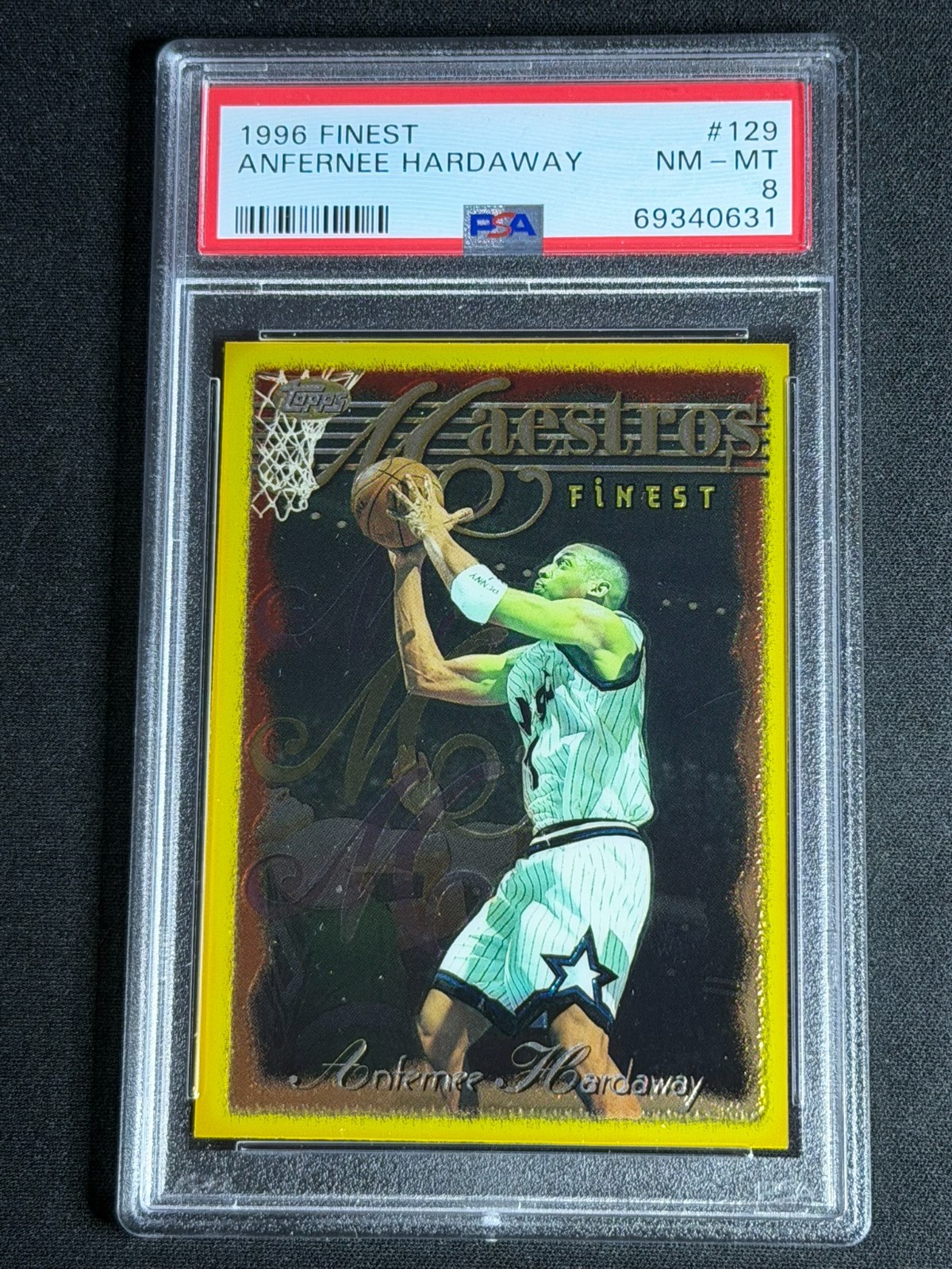 1996 Topps Finest Maestros Anfernee Hardaway #129 PSA Graded Card Magic LOW POP