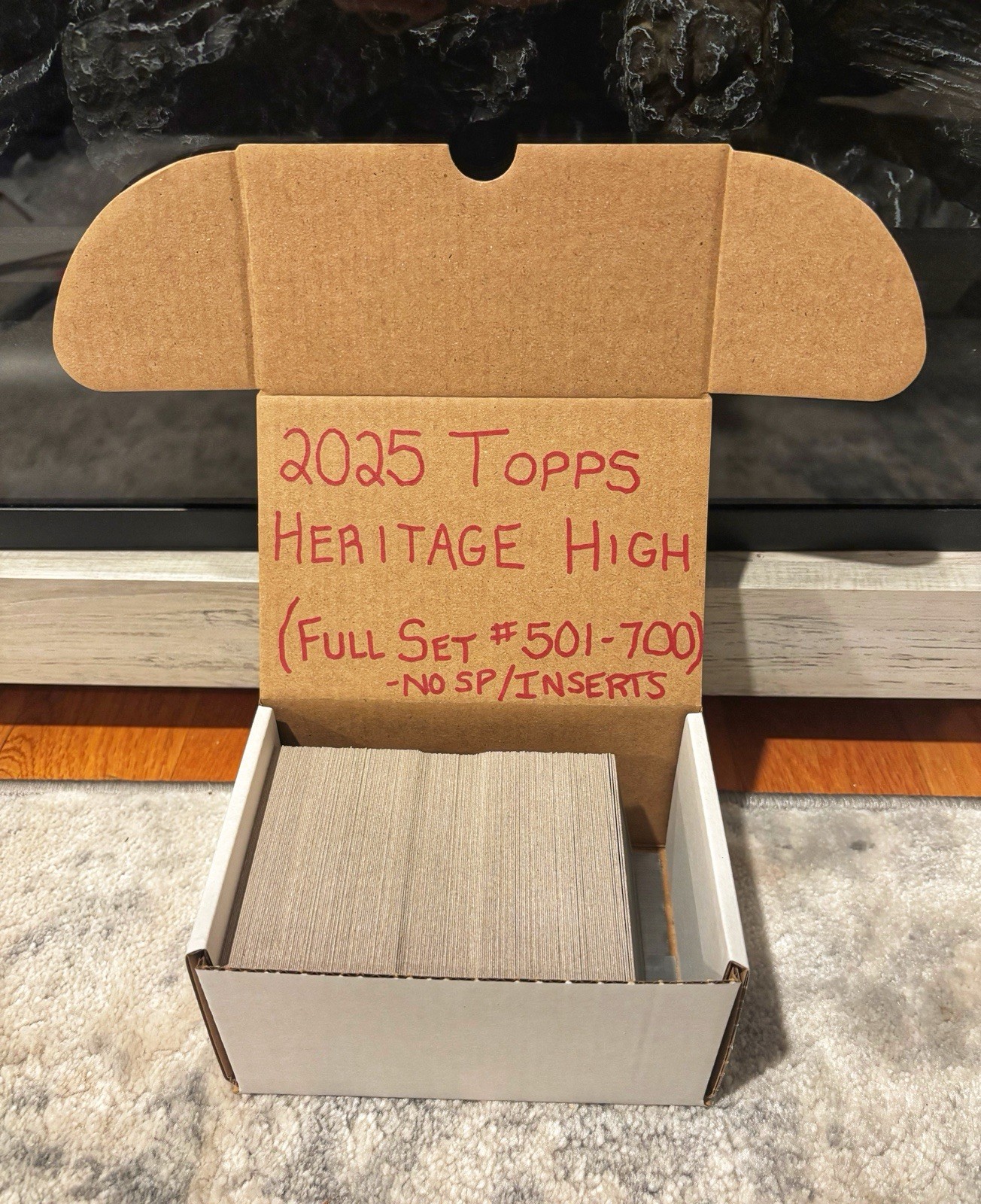 2025 Topps Heritage High Number Full Complete Base Set #501-700 No SP’s/Inserts