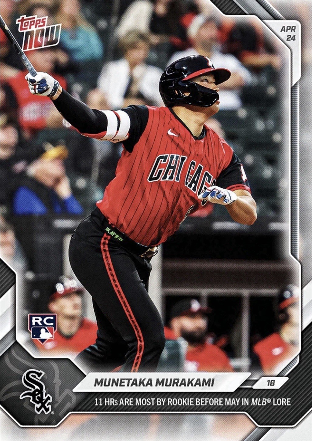 IN HAND Munetaka Murakami RC Rookie 2026 MLB Topps NOW® Card 120 White Sox