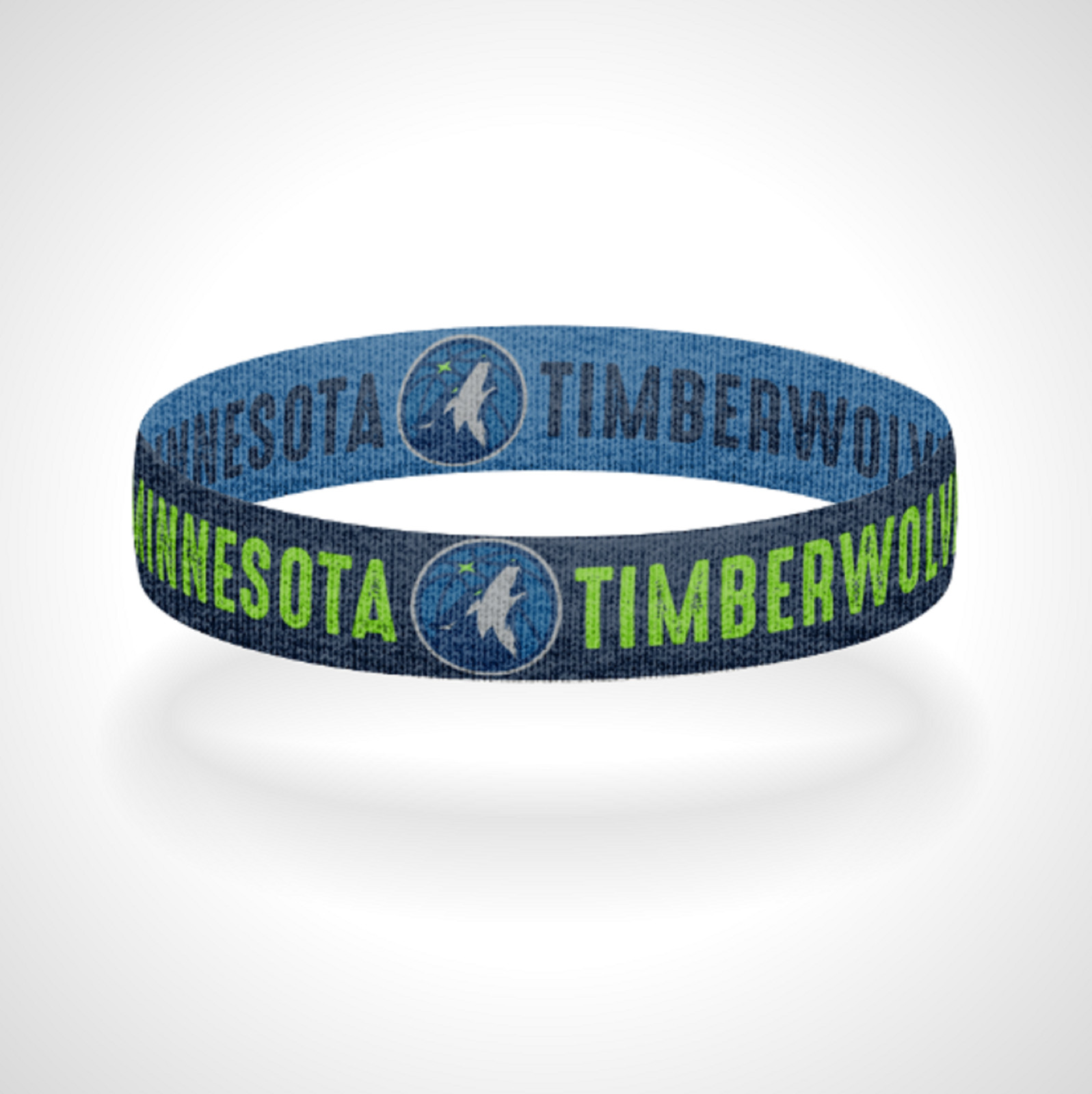 Reversible Minnesota Timberwolves Bracelet Wristband All Eyes North