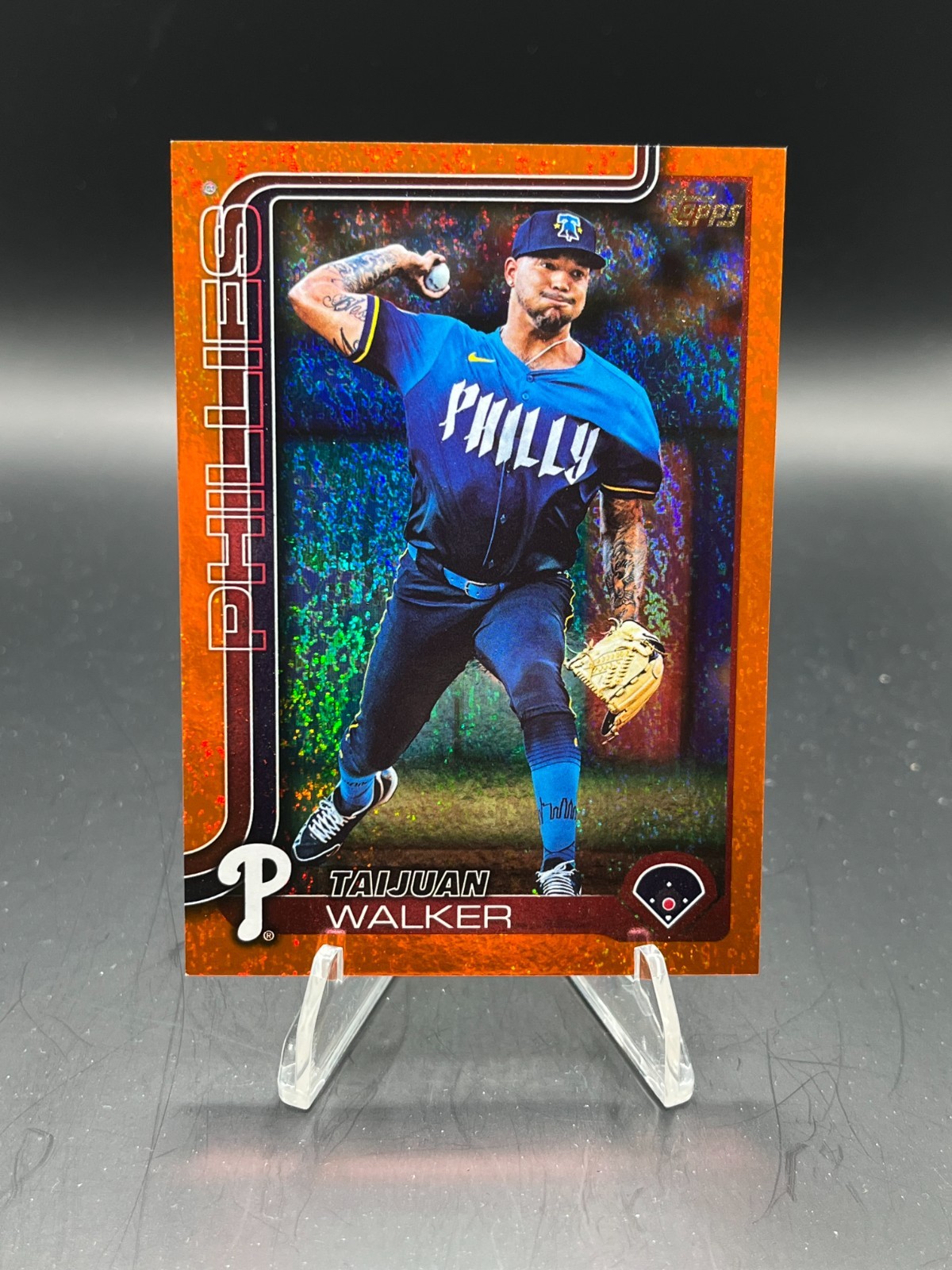 2025 Topps Series Two Taijuan Walker Orange Holo Foil /25 #351