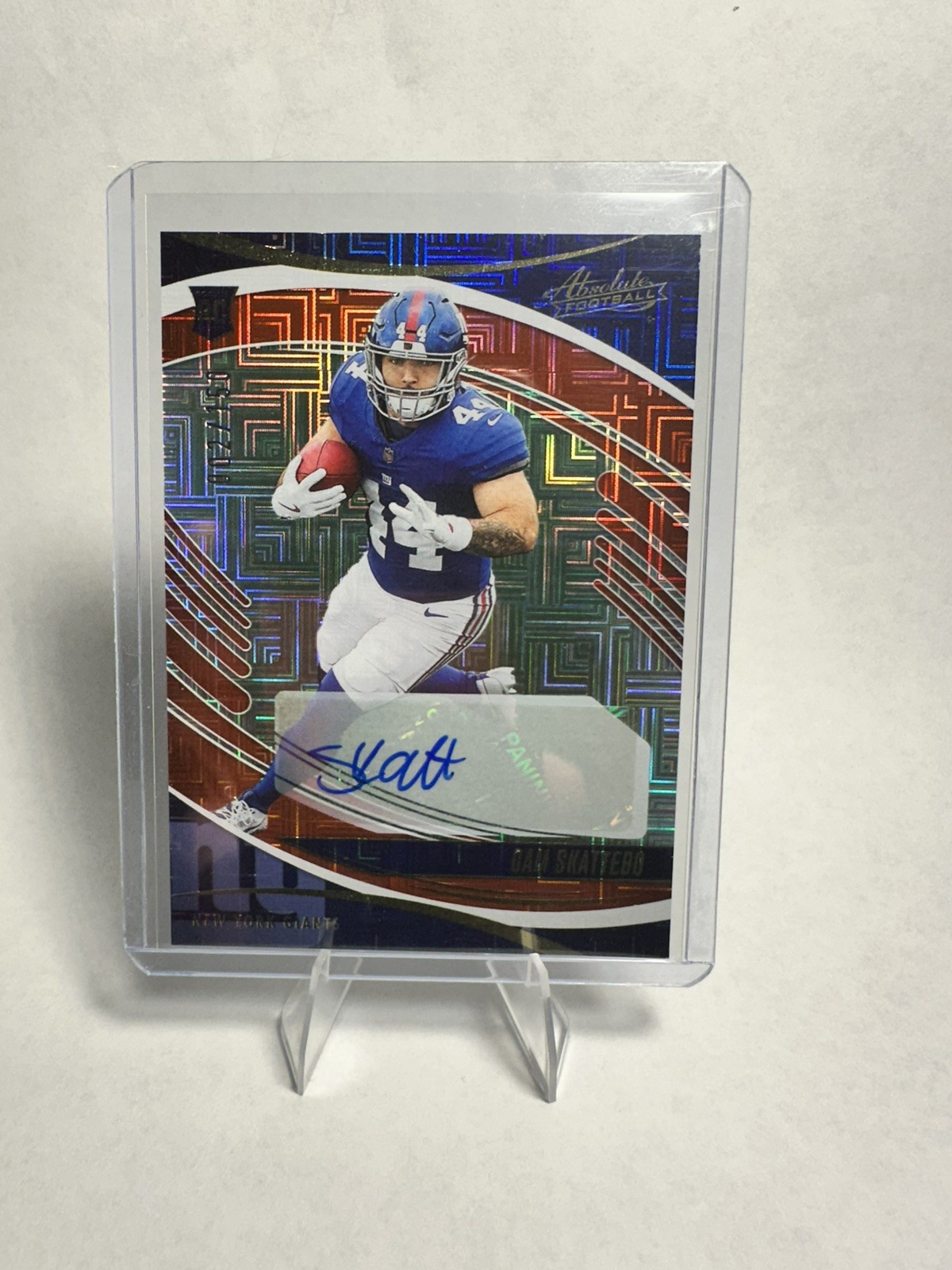 2025 Panini Absolute Cam Skattebo Rookie Red Squares Auto /150