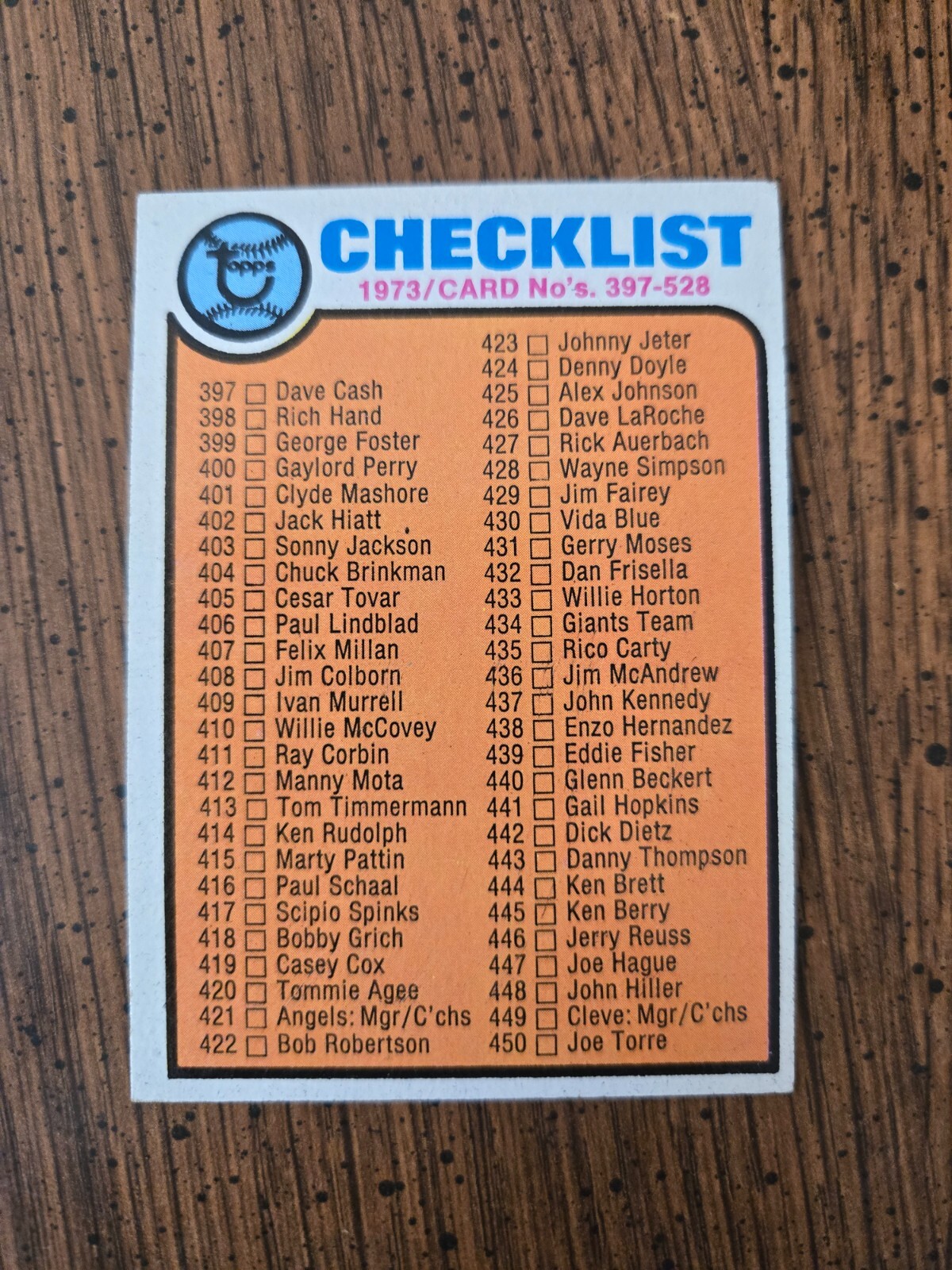 1973 TOPPS BASEBALL YOU PICK #401 – #600 ****FREESHIPPING****