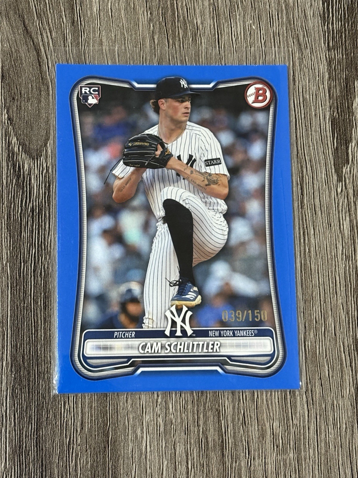 2026 Bowman #53 Cam Schlittler RC /150 Blue Border