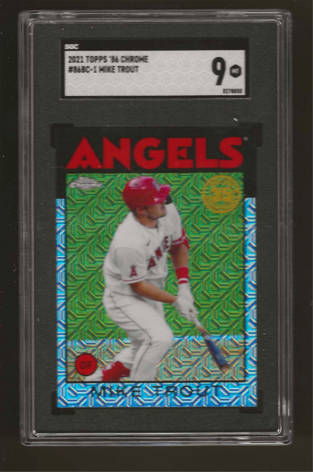 2021 Topps 1986 Topps Silver Pack Mike Trout 86BC-1 SGC 9 MINT