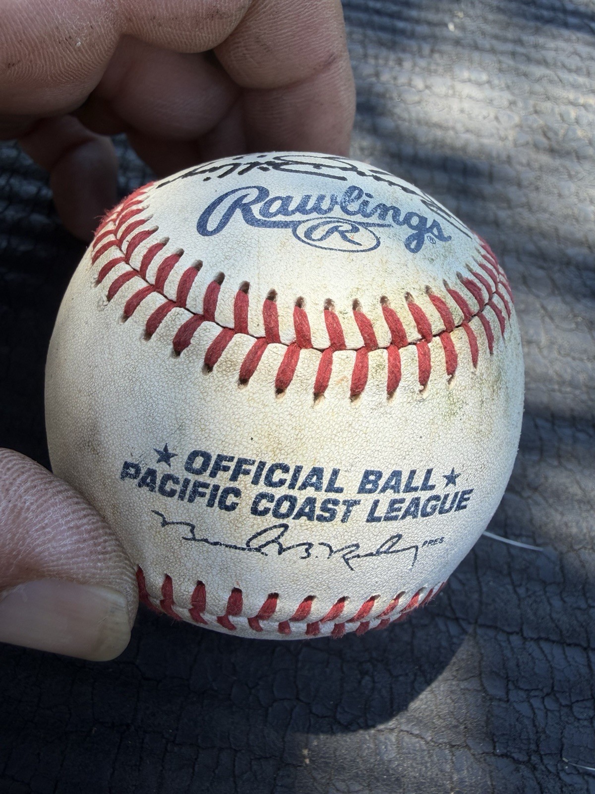 Vintage Rawlings Baseball Unknown Signatures