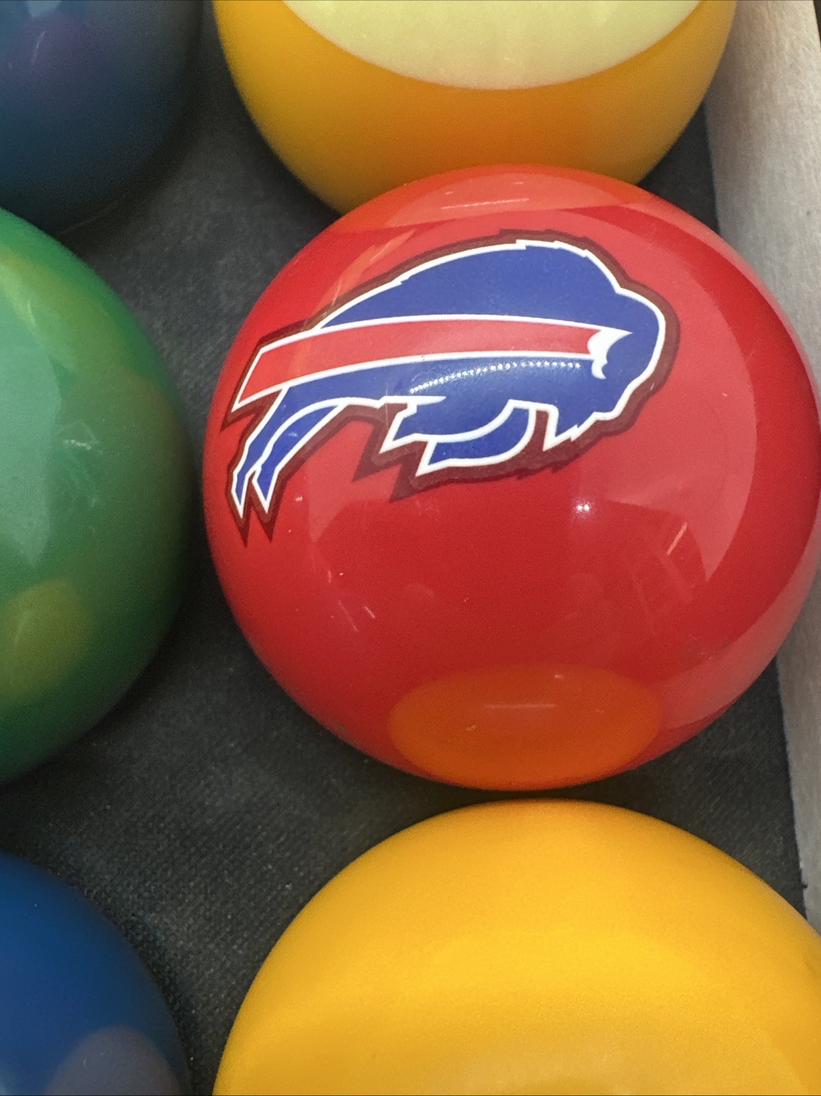 Buffalo Bills Pool Billiards Ball Complete Set with 5 Ball NFL Team Logo