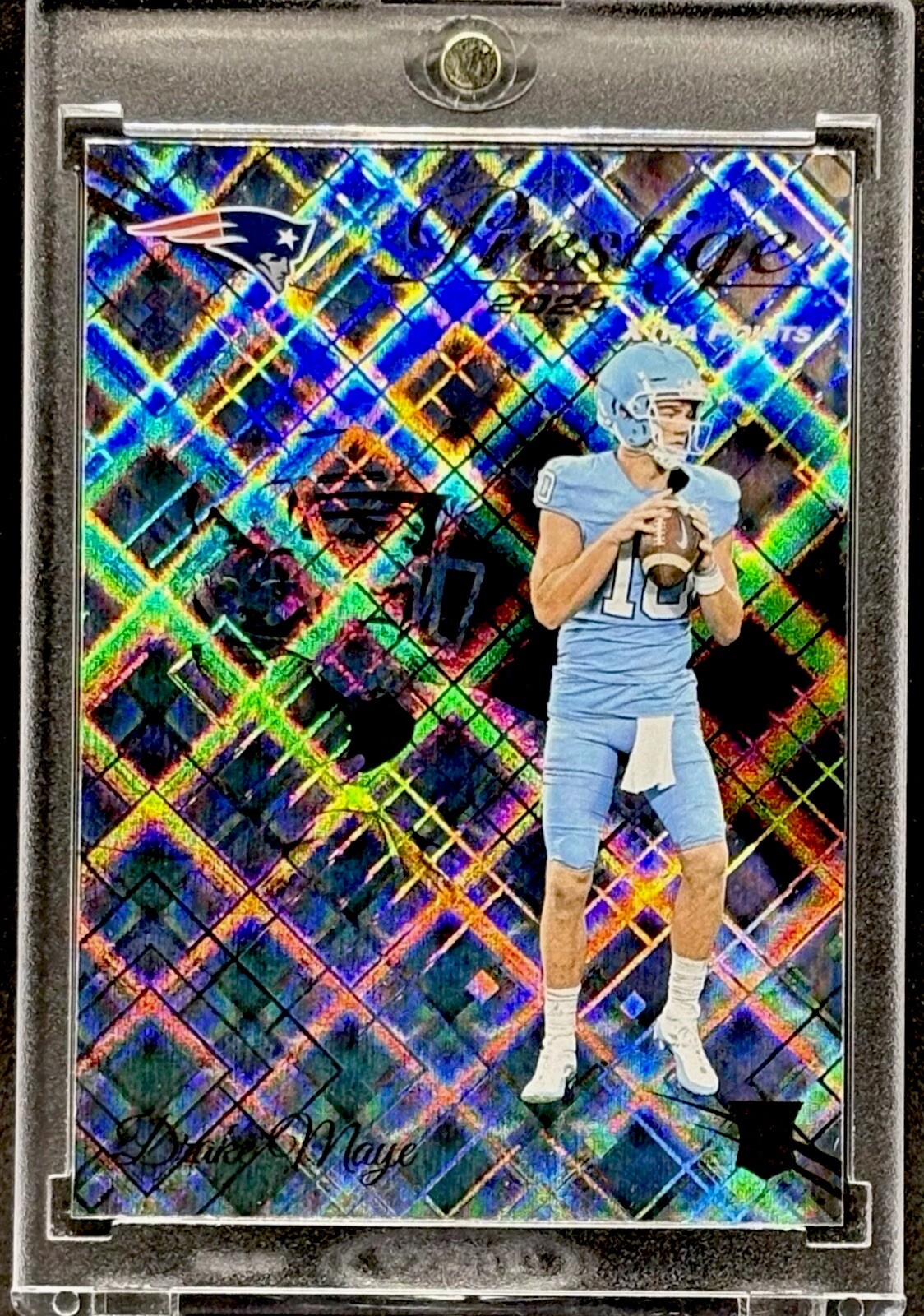 Drake Maye RARE ROOKIE DIAMOND REFRACTOR INVESTMENT CARD SSP PATRIOTS ROTY MINT