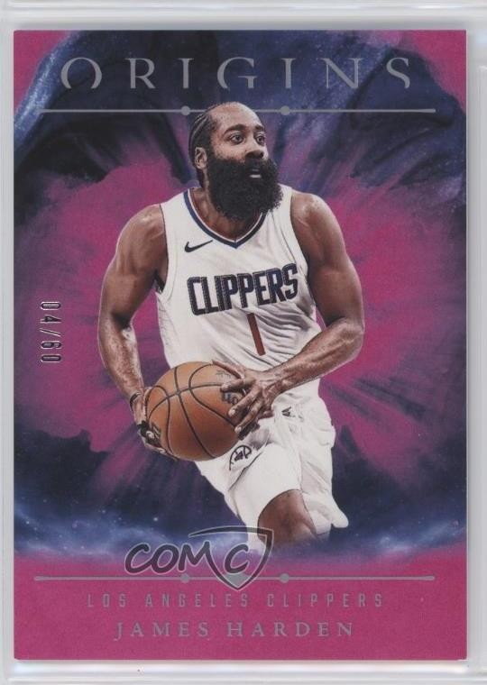 2024-25 Panini Origins Pink 4/60 James Harden #28 10tb