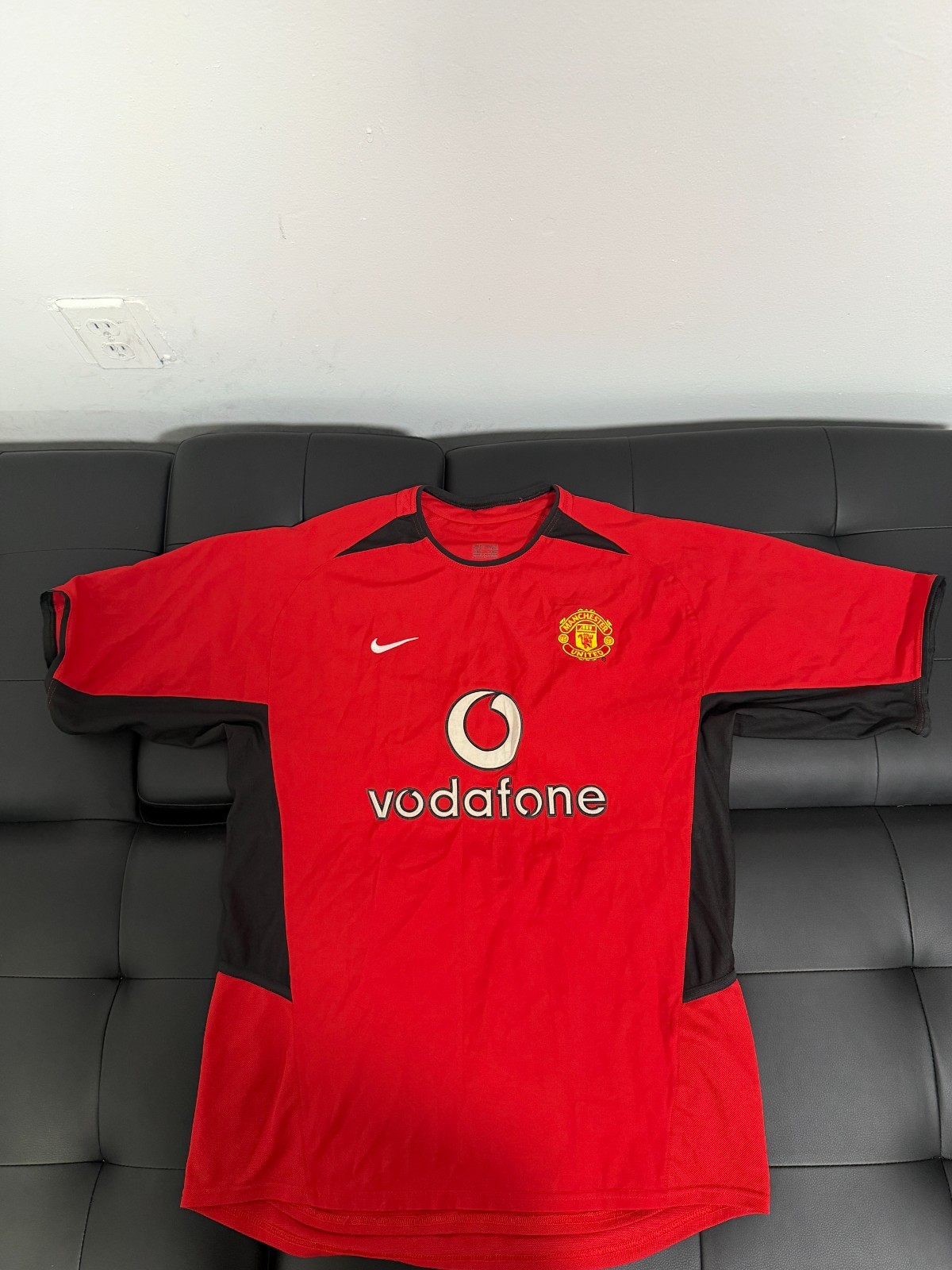 Original Manchester United 2002-04 Nike Vodafone Home Jersey Size M Vintage