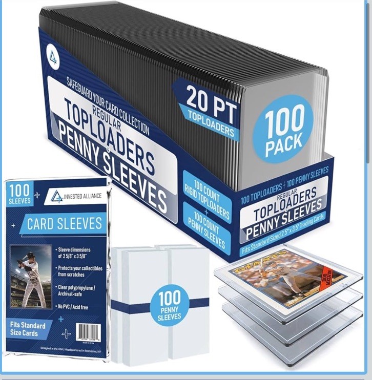 Invested Alliance 3×4 Regular 20PT Toploaders For Standard Cards Protectors