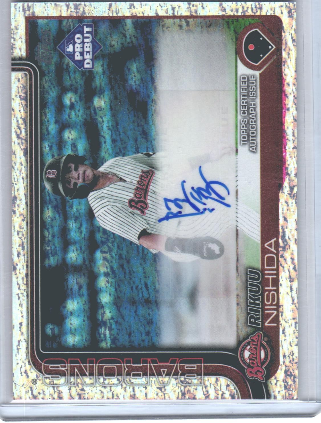 2025 Topps Pro Debut Rikuu Nishida #PD-86 Auto Autograph Sparkle Foil #/175