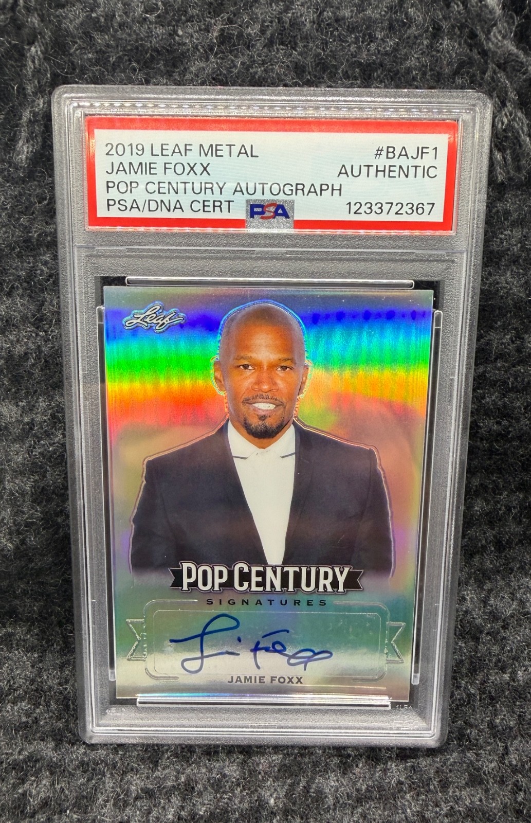 PSA Authentic – 2019 Leaf Metal Pop Century – Jamie Foxx – Auto Signature