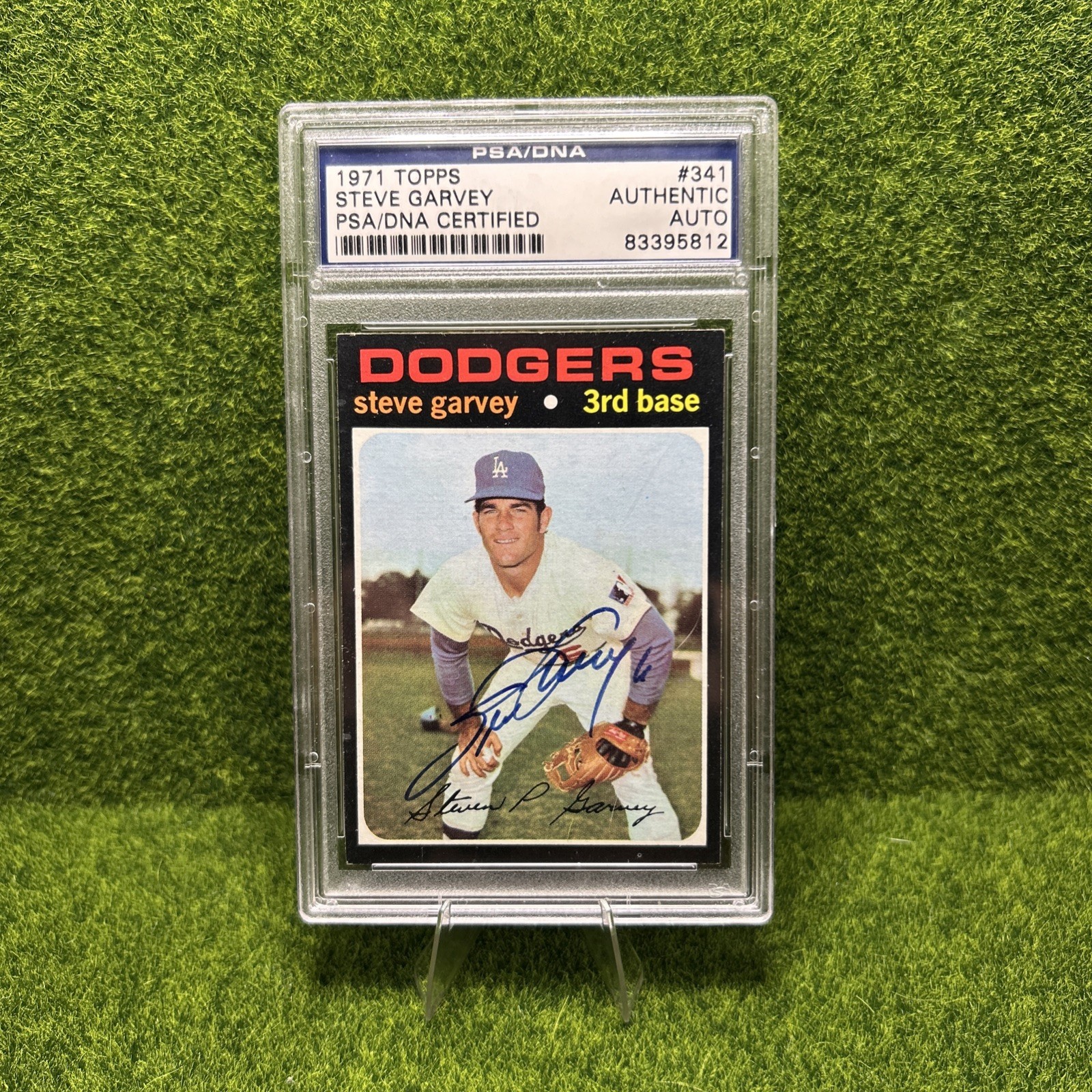 Steve Garvey 1971 Topps Rookie PSA On Card Auto Clean Centered Black Borders