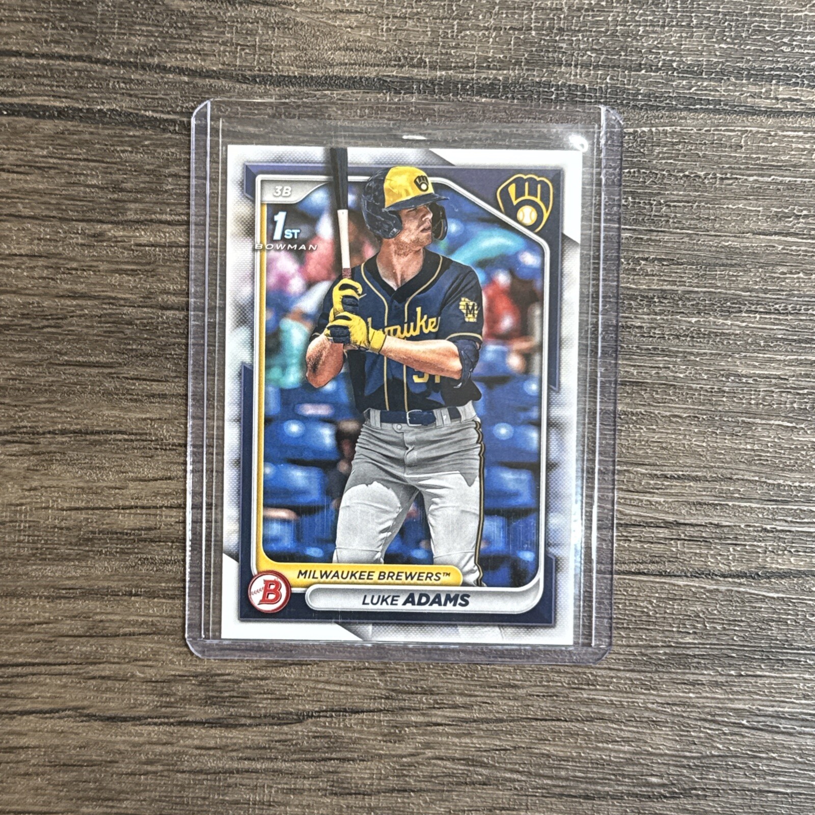2024 Bowman LUKE ADAMS 1ST BOWMAN #BP-50 Milwaukee Brewers