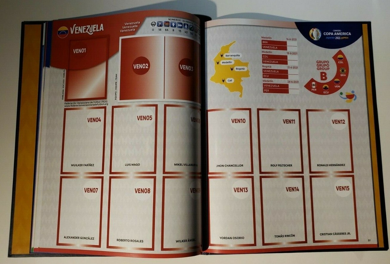 PANINI COPA AMERICA 2021 EMPTY HARDCOVER ALBUM