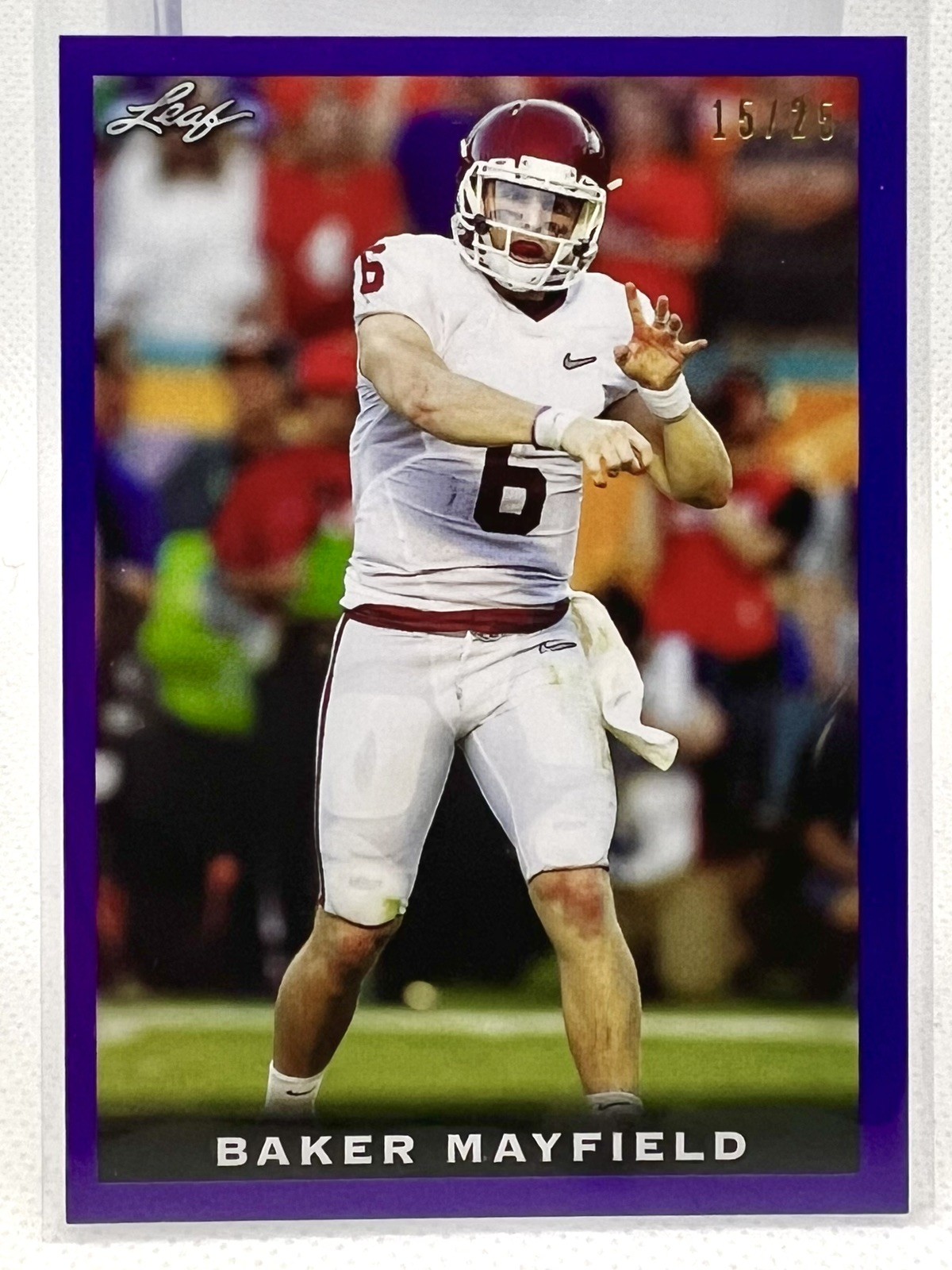 2018 Leaf The National 15/25 Purple Baker Mayfield Rookie