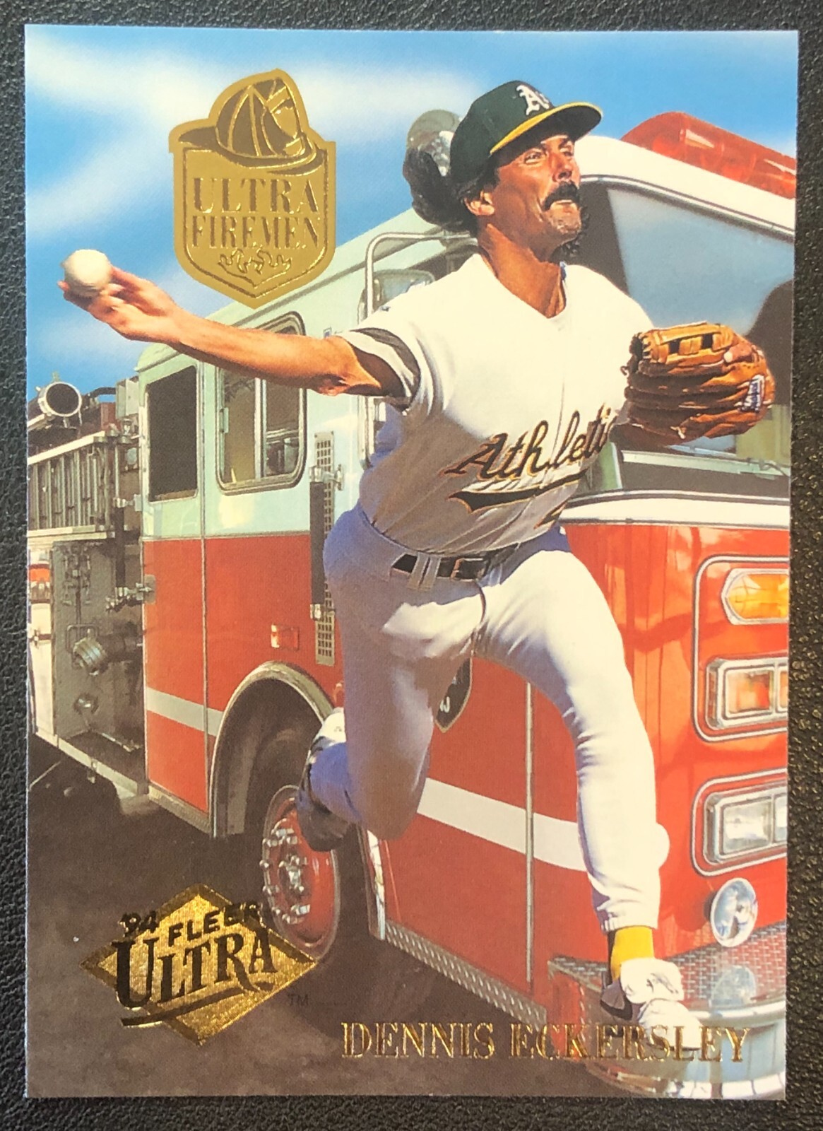 1994 Fleer Ultra Fireman Baseball 10 Trading Card Insert Set