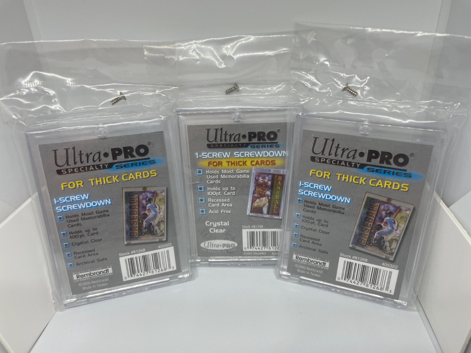 NEW ULTRA PRO 1-SCREW SCREWDOWN LOT OF 3 UP TO 100PT. #81268 SPECIALTY SERIES