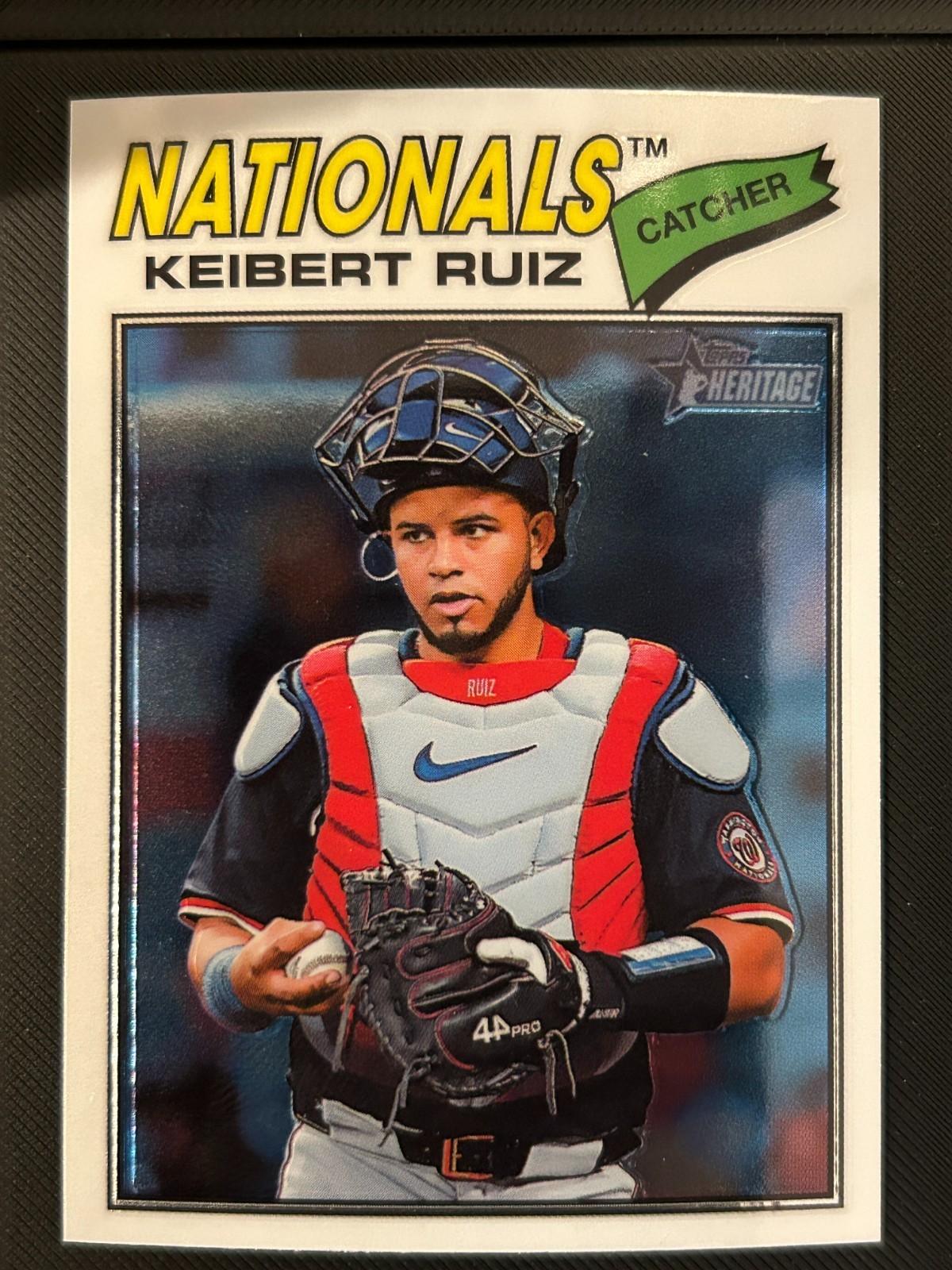 #201 Keibert Ruiz, Washington Nationals 2026 Topps Heritage Chrome Base