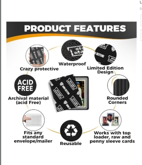 Ding Defend 110-Pack Trading Card Protector Shipping – 3.5 X 4.5 Inch Black