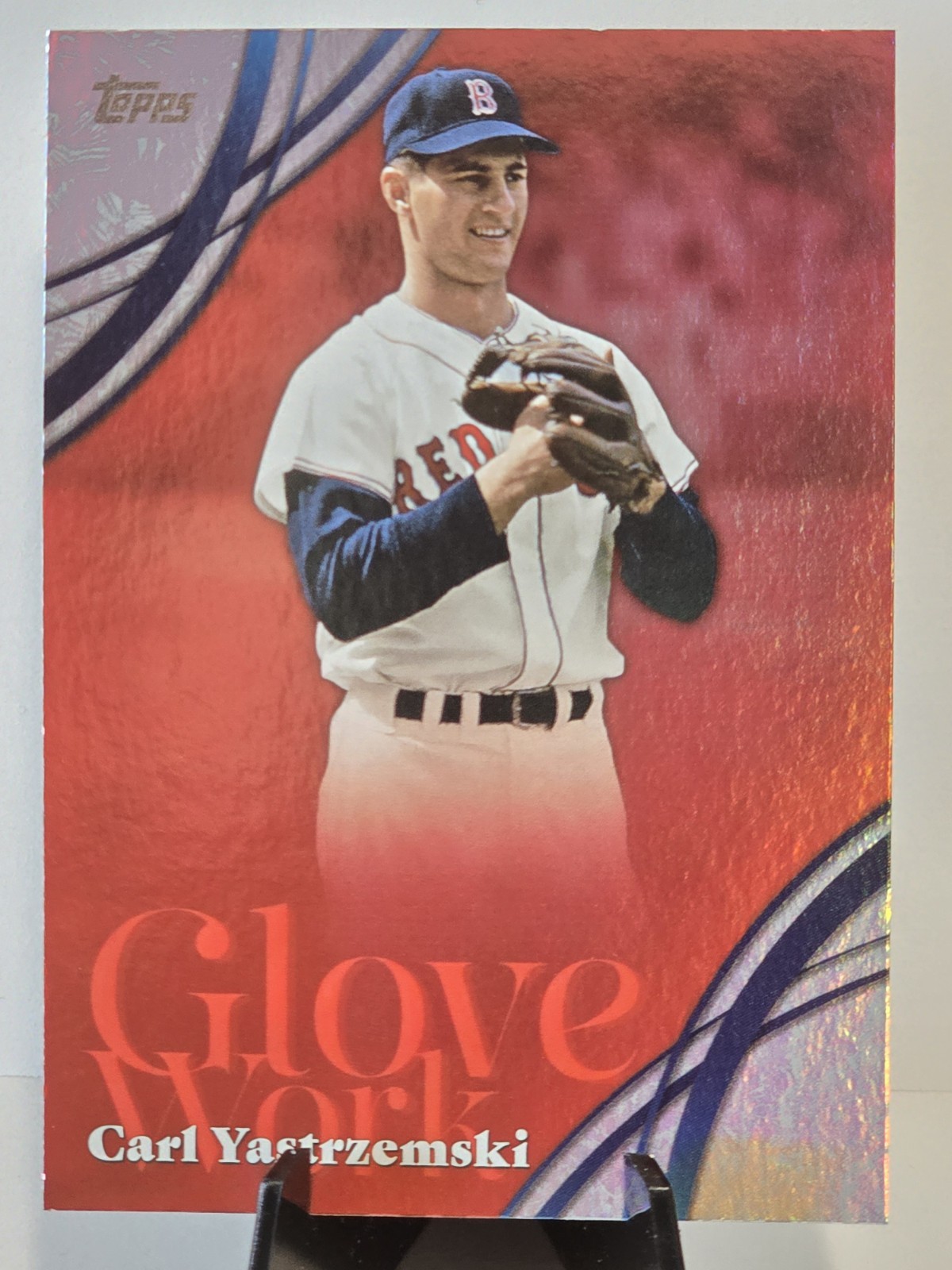 2026 Topps Series 2 Baseball Glove Work GW-38 Carl Yastrzemski, Boston Red Sox
