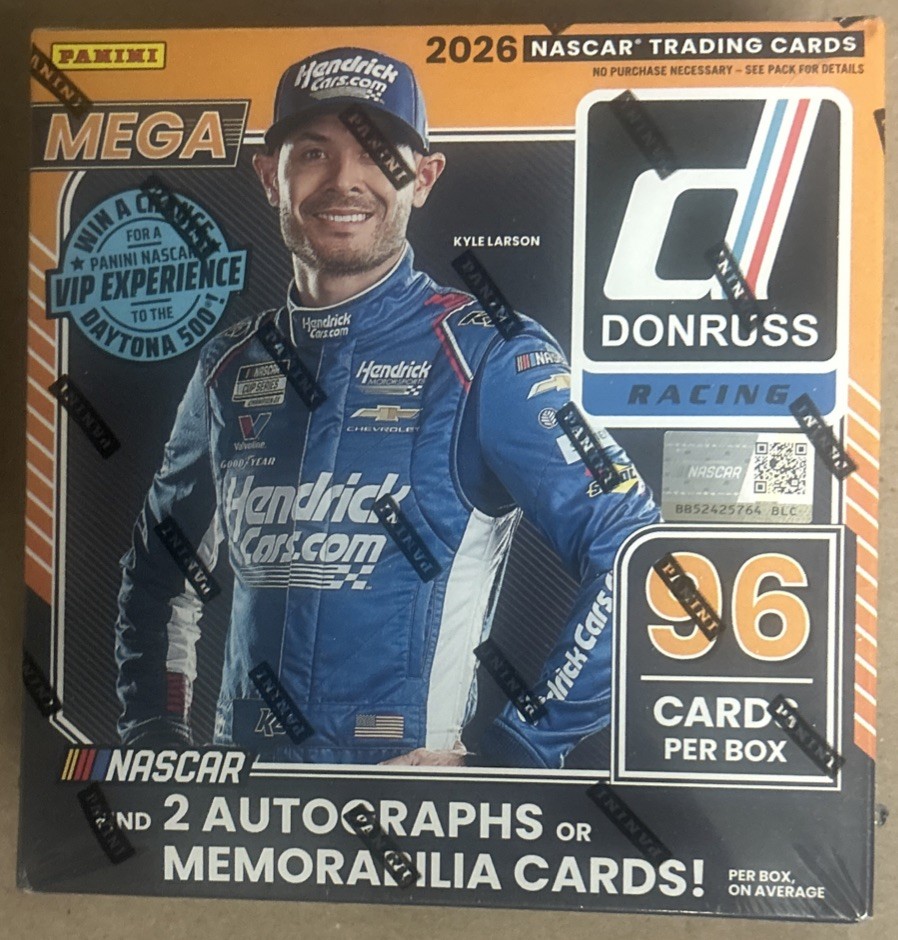 2026 Panini Donruss Racing Nascar Trading Cards Mega Box NEW FACTORY SEALED