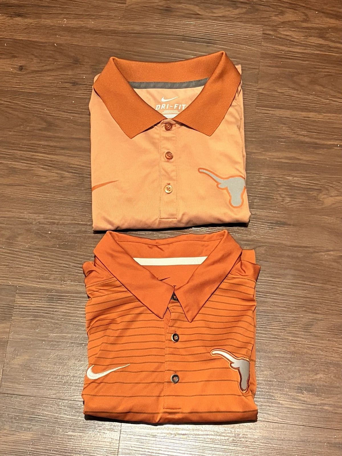 Texas Longhorns Orange Nike Shirt Sleeve Polo Lot Of 2 (Size XL)